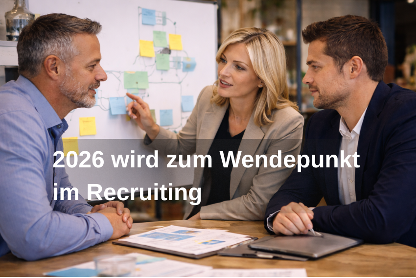 HR-Team bespricht Recruiting-Strategie für 2026